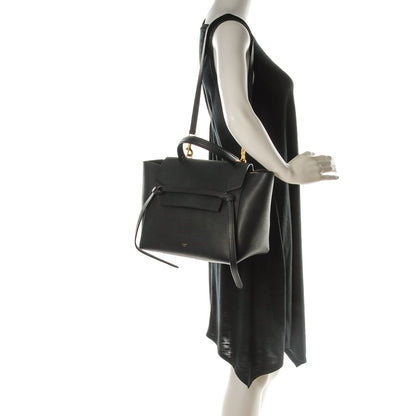 Celine Baby Grained Calfskin Mini Belt Bag Black 2 of 9