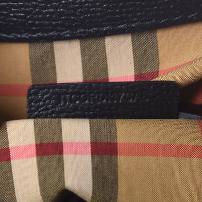 Burberry Derby Calfskin Medium Banner Tote Black 9 of 9