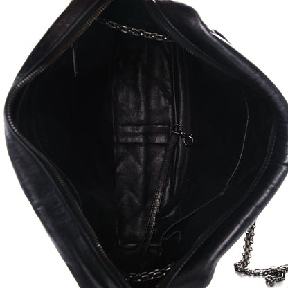 Chanel Metallic Aged Calfskin Quilted Large Reissue Camera Case Black 5 of 11