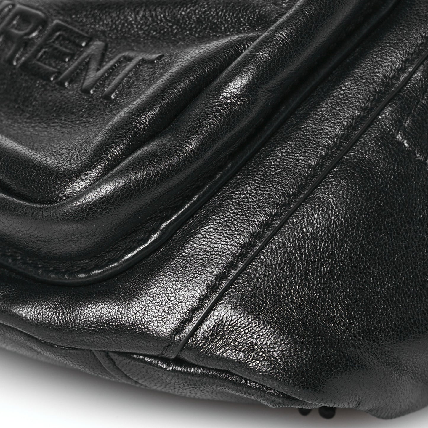 Lambskin Logo Ripstop Body Belt Bag Black