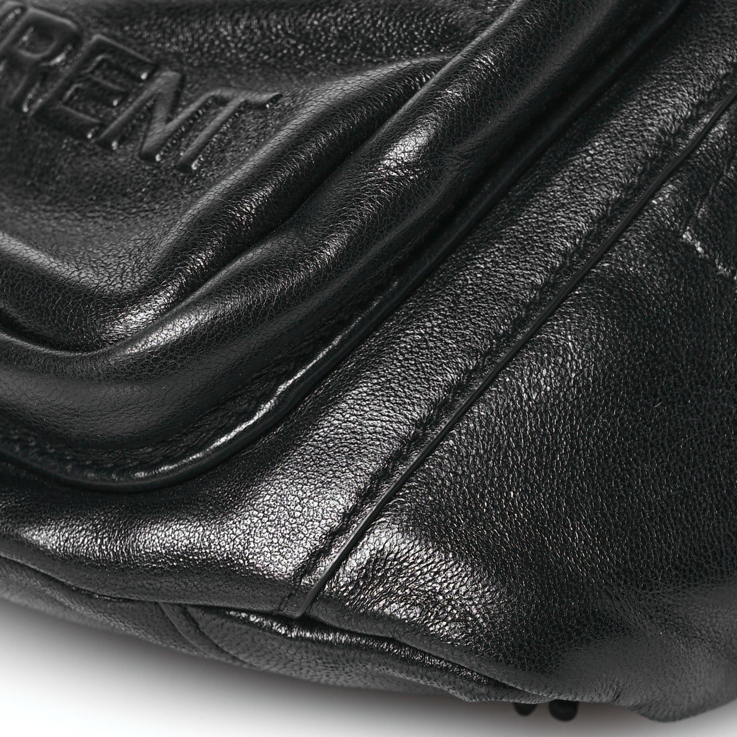 Saint Laurent Lambskin Logo Ripstop Body Belt Bag Black 10 of 11