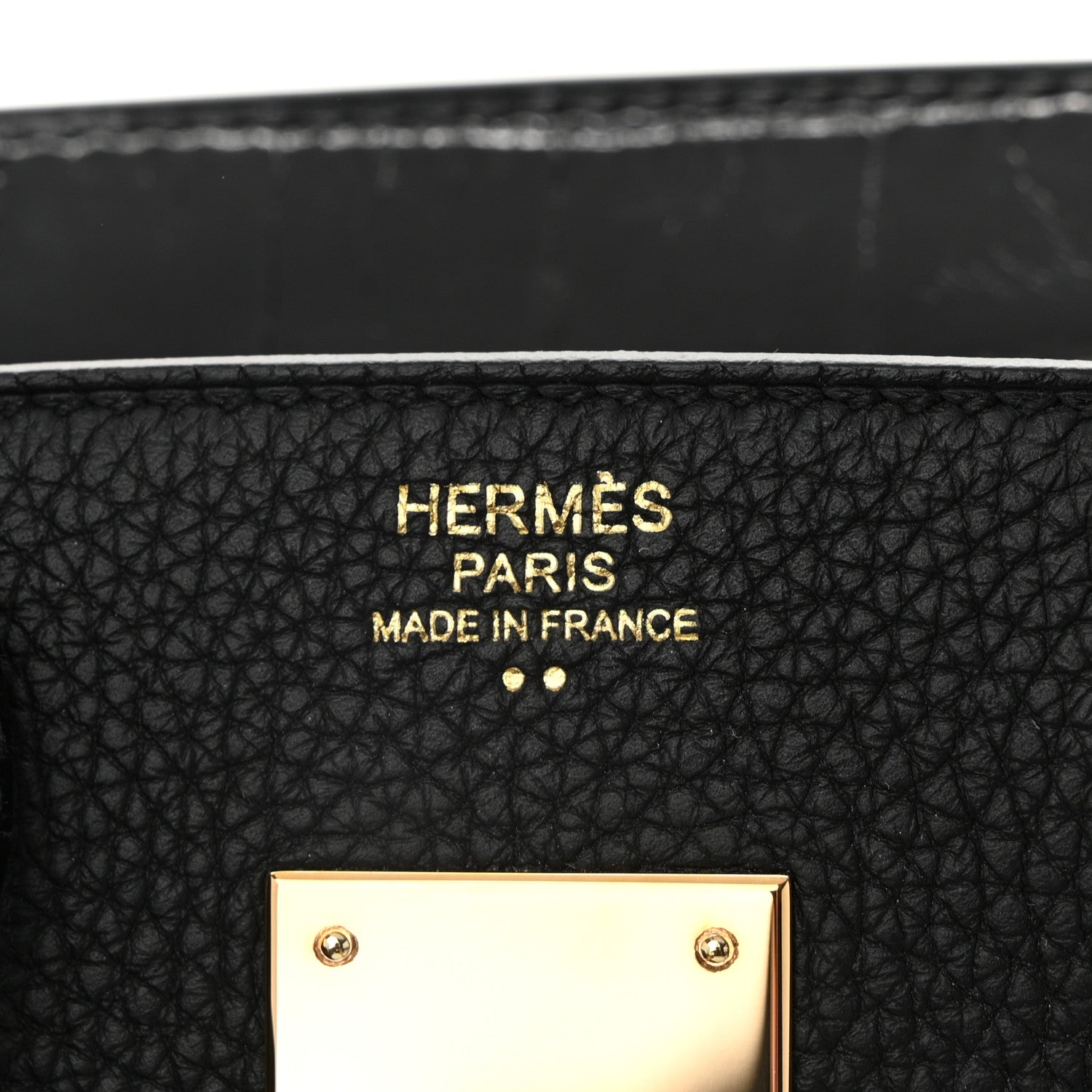 Hermes Togo Shiny Niloticus Crocodile Birkin Touch 30 Black 6 of 10