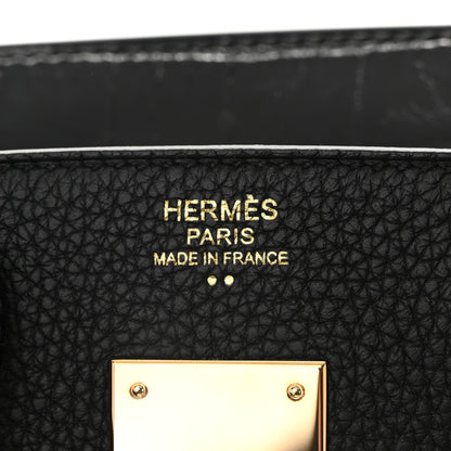 Hermes Togo Shiny Niloticus Crocodile Birkin Touch 30 Black 6 of 10