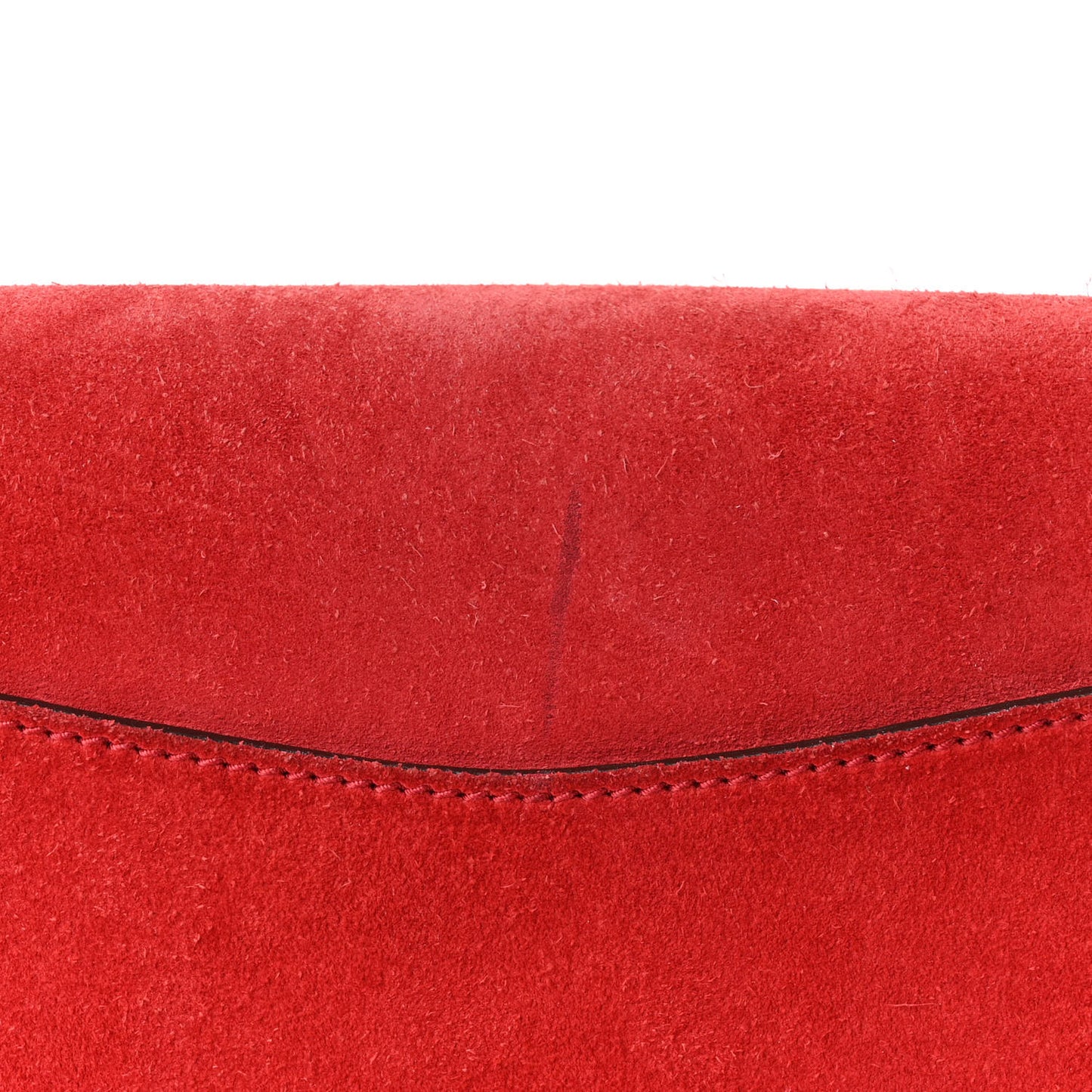 Suede Vitello Velvet Medium Dionysus Shoulder Bag Vulcanic Red