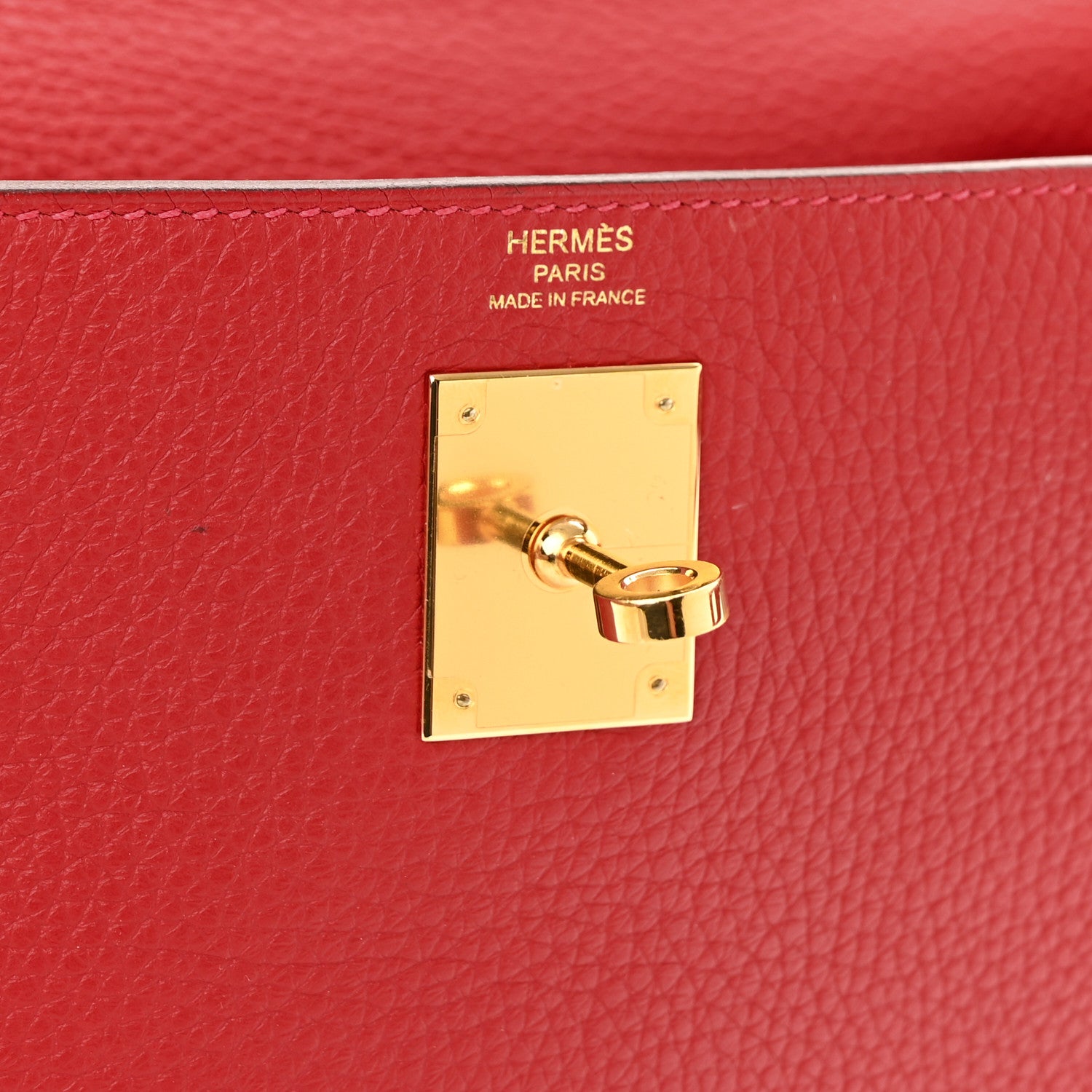 Hermes Taurillon Clemence Kelly Retourne 28 Rouge Casaque 6 of 10