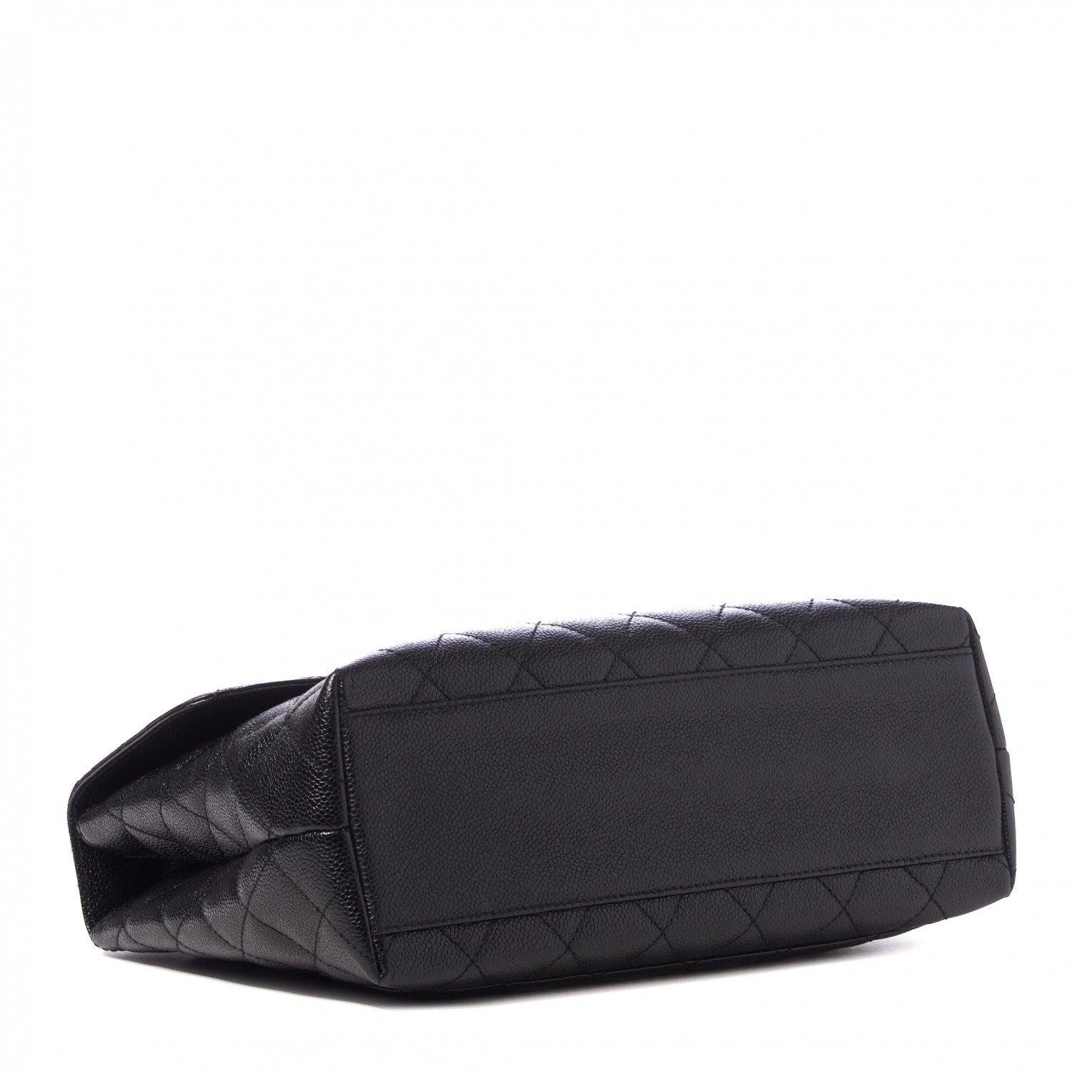 Chanel Caviar Quilted Jumbo Kelly Flap Black 3 of 9