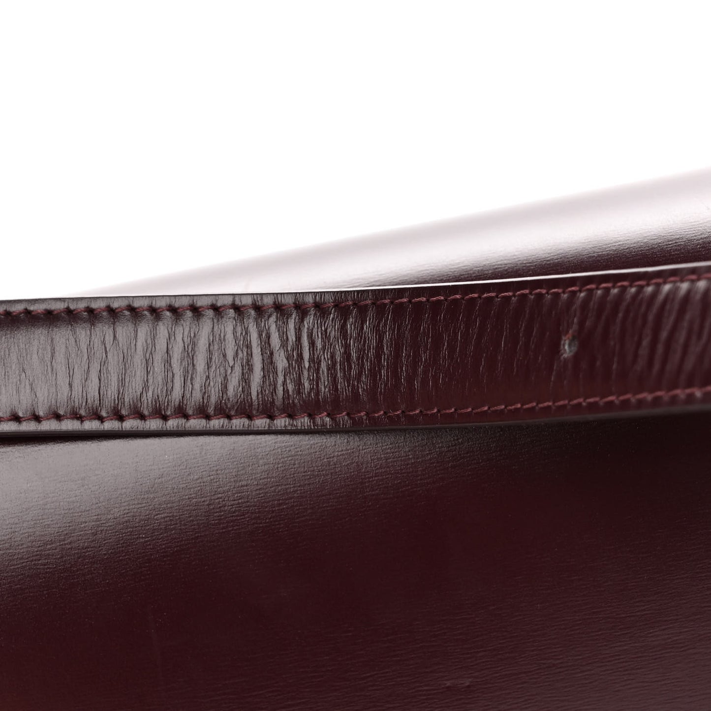 Shiny Calfskin Medium Triomphe Burgundy
