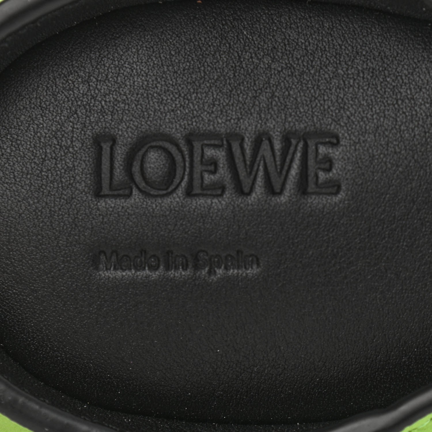 Loewe Calfskin Elephant Pouch Apple Green 6 of 10