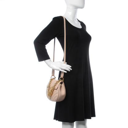 Chloe Calfskin Quilted Mini Drew Bijou Shoulder Bag Cement Pink 2 of 7