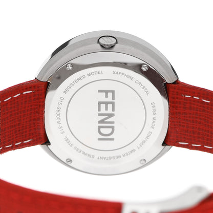 Fendi Stainless Steel Calfskin 36mm My Way Quartz Watch Red 4 of 4