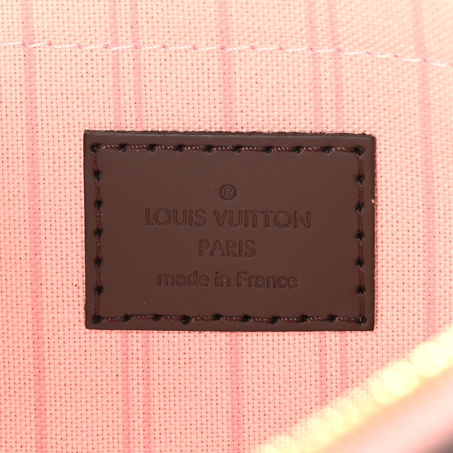 Louis Vuitton Damier Ebene Neverfull MM GM Pochette Rose Ballerine 6 of 7