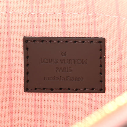 Louis Vuitton Damier Ebene Neverfull MM GM Pochette Rose Ballerine 6 of 7