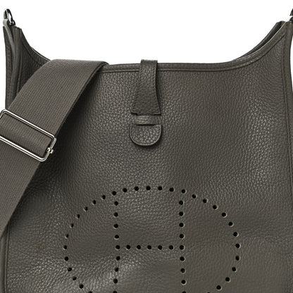 Hermes Taurillon Clemence Evelyne III PM Etain 7 of 25