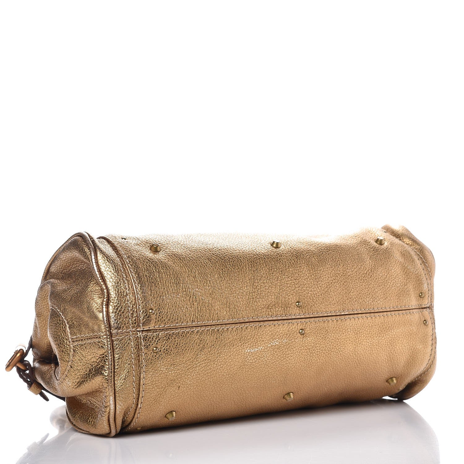 Chloe Metallic Calfskin Medium Paddington Satchel Gold 4 of 12