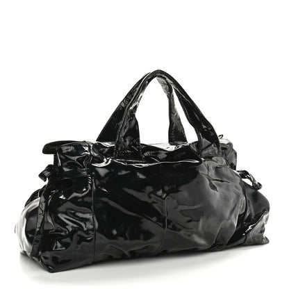 Gucci Patent Medium Hysteria Top Handle Bag Black 3 of 14