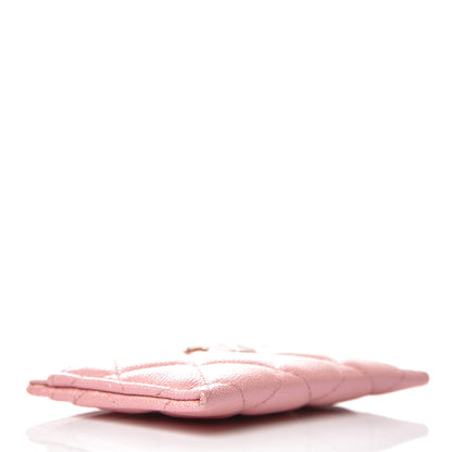 Chanel Iridescent Caviar Quilted Card Holder Pink 4 of 9