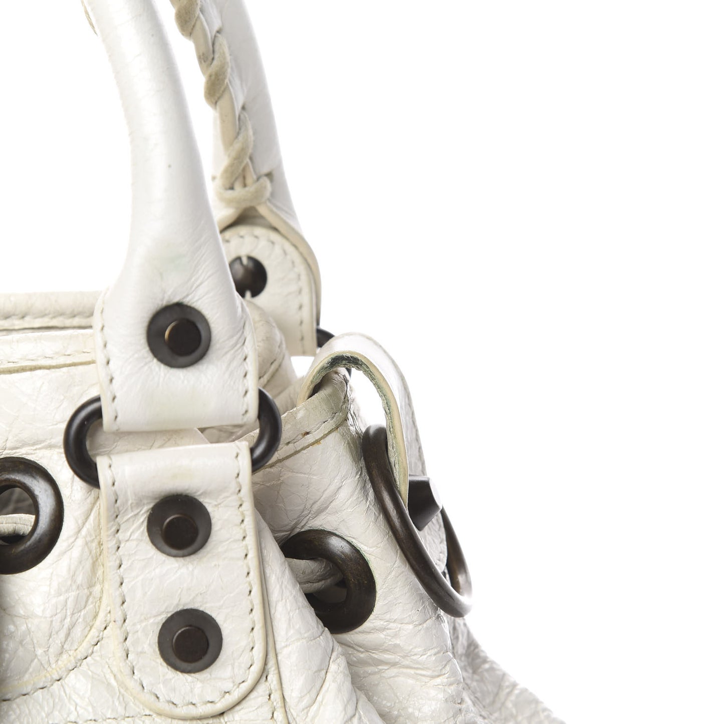 Agneau Classic Hardware Mini Pompon Ivory