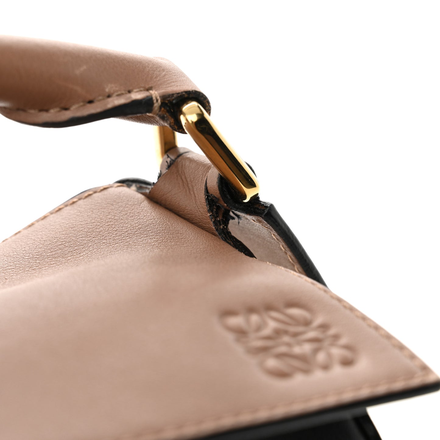 Calfskin Small Puzzle Bag Sand Hazelnut Ash