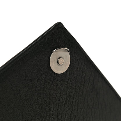 Saint Laurent Sheepskin Matelasse Chevron Monogram Medium College Bag Black 19 of 20