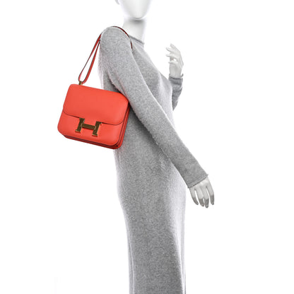 Hermes Evercolor Constance 24 Orange Poppy 2 of 12