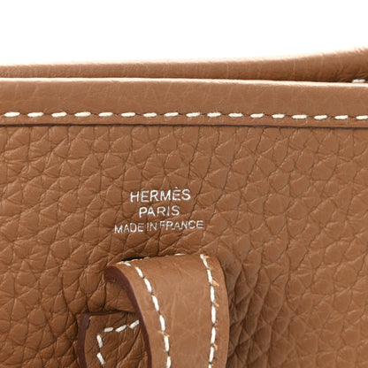 Hermes Taurillon Clemence Evelyne TPM Gold 6 of 12