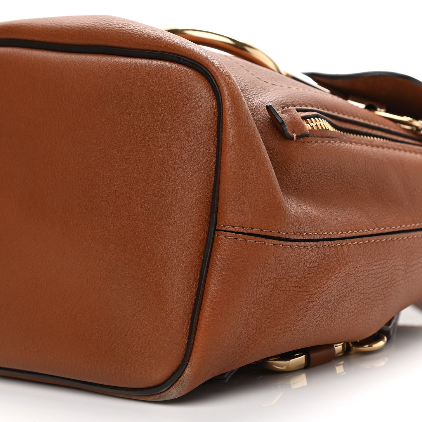Suede Calfskin Small Faye Backpack Tan