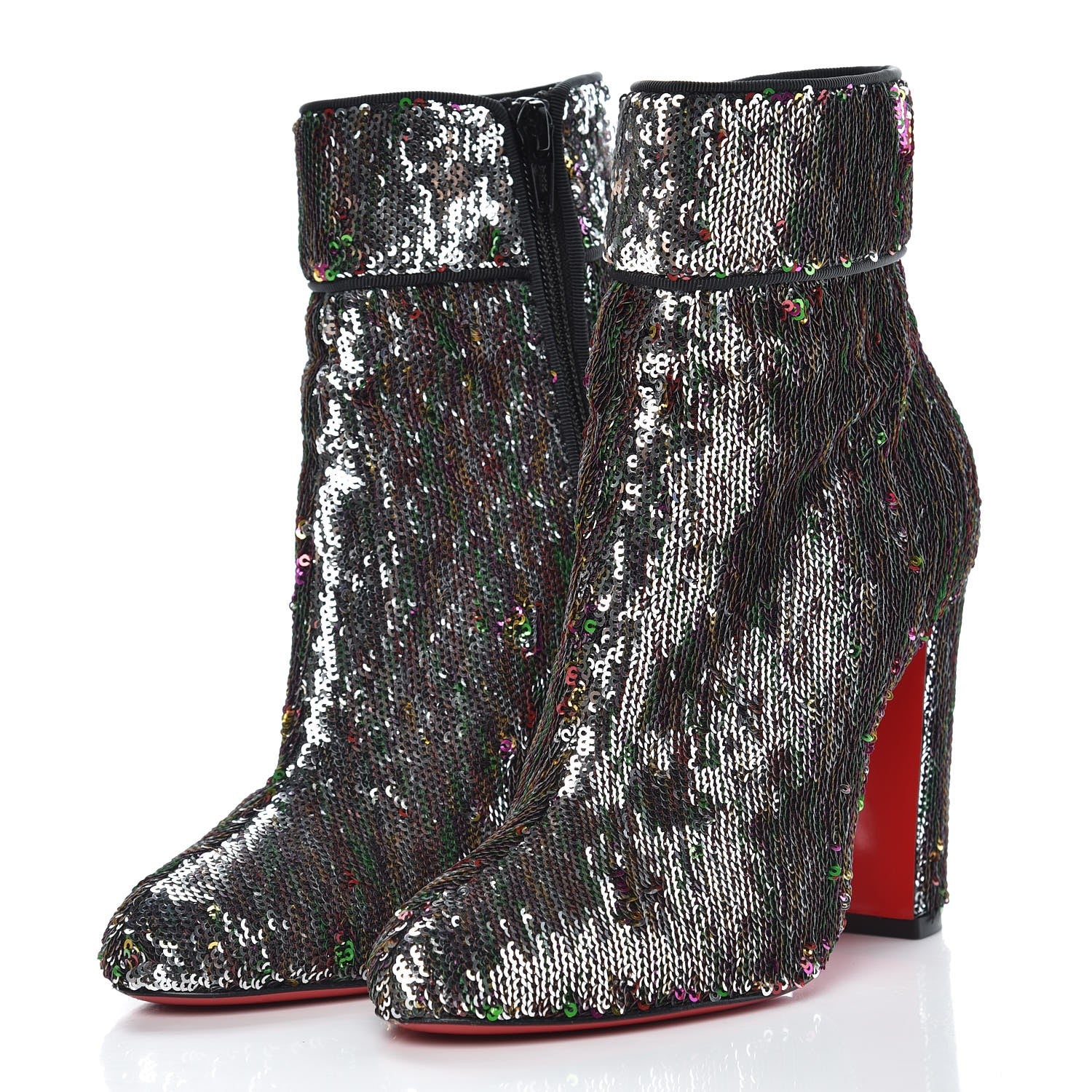 Christian Louboutin Paillettes Moulamax Booties 35.5 Multicolor 6 of 16