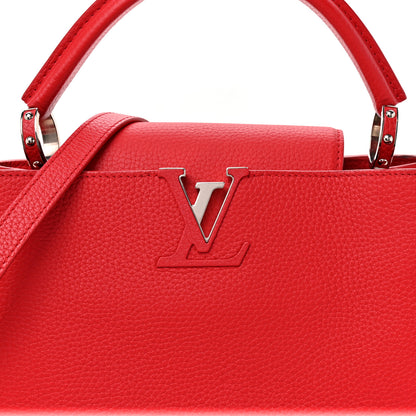 Louis Vuitton Taurillon Capucines PM Rubis 7 of 11