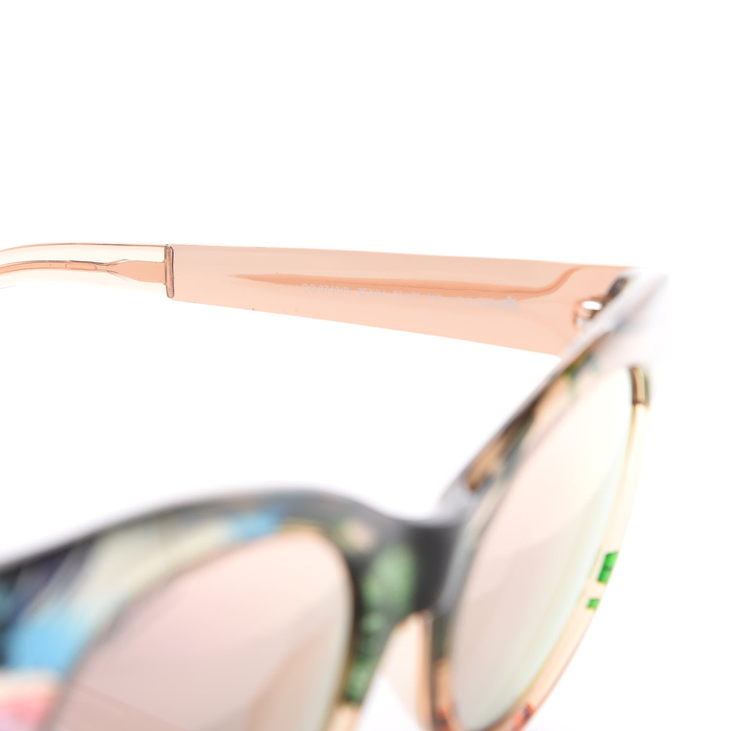 Gucci Cat Eye Floral Print Sunglasses GG 3740/S Multicolor 5 of 8