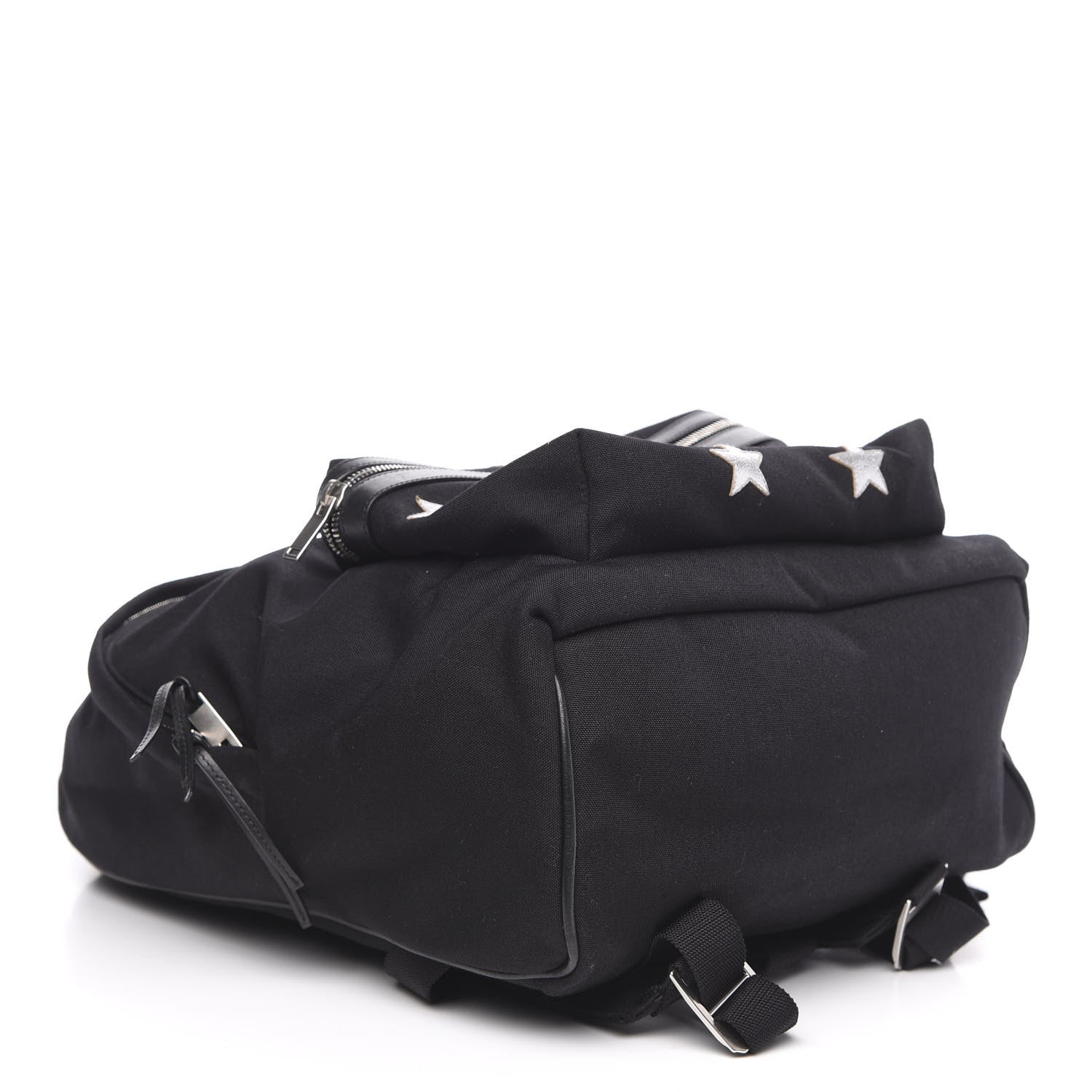 Saint Laurent Canvas Stars Print Hunting Backpack Black Silver 3 of 8