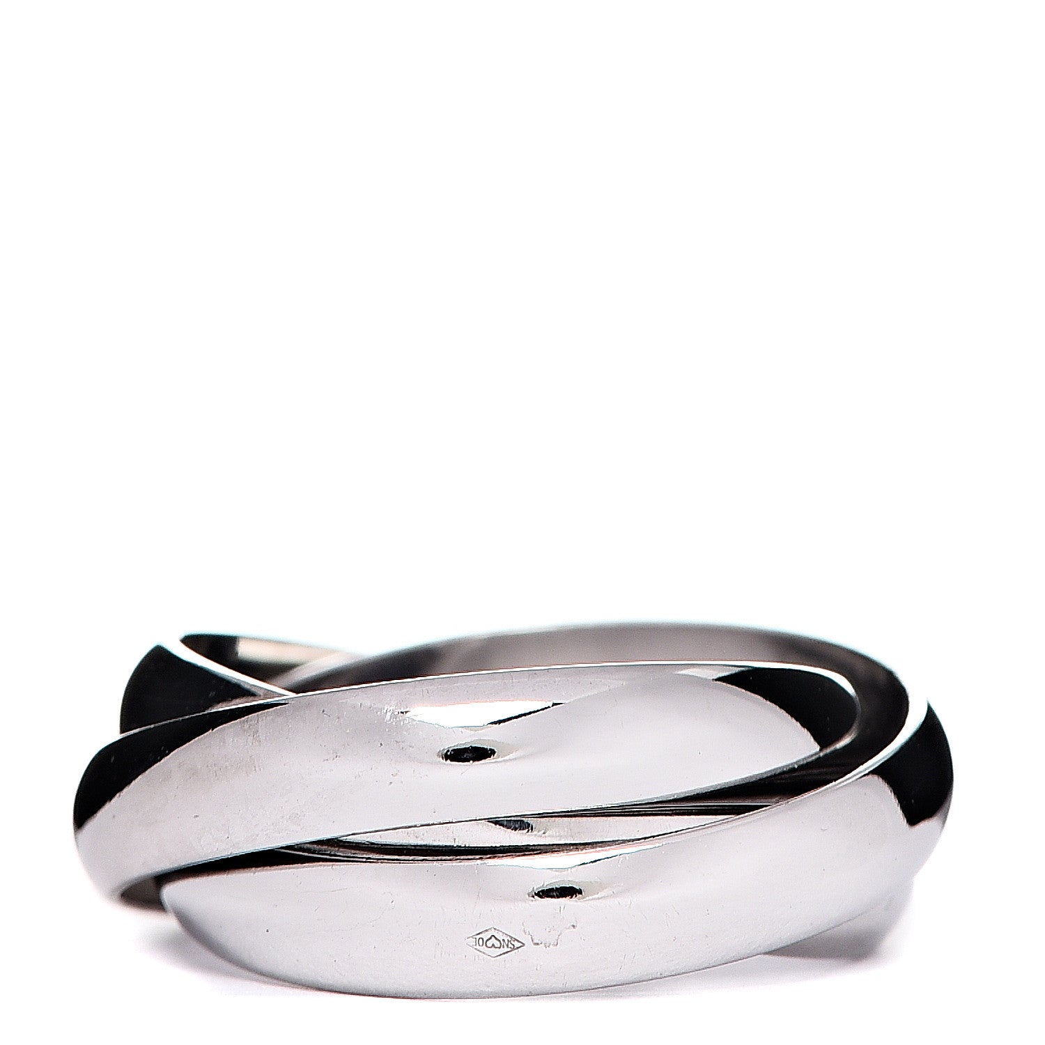 Cartier 18K White Gold Classic Trinity Ring 50 5.25 2 of 6