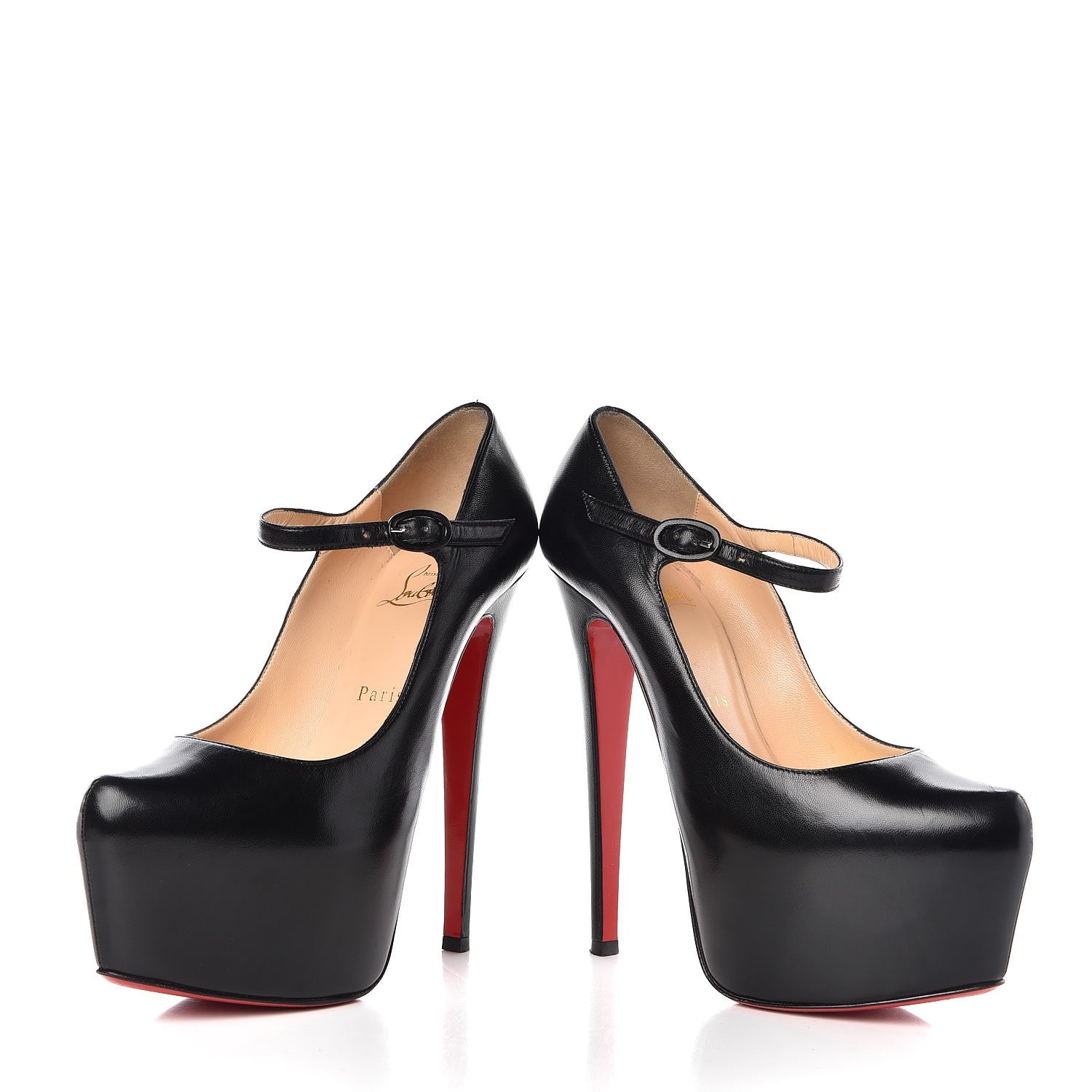 Christian Louboutin Kid Lady Daf 160 Pumps 37.5 Black 6 of 9