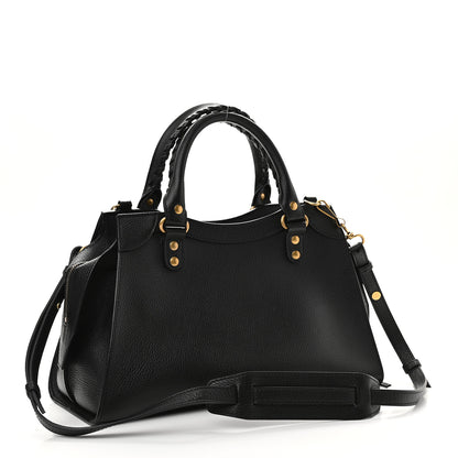 Balenciaga Grained Calfskin Neo Classic Gold Hardware S City Black 3 of 9