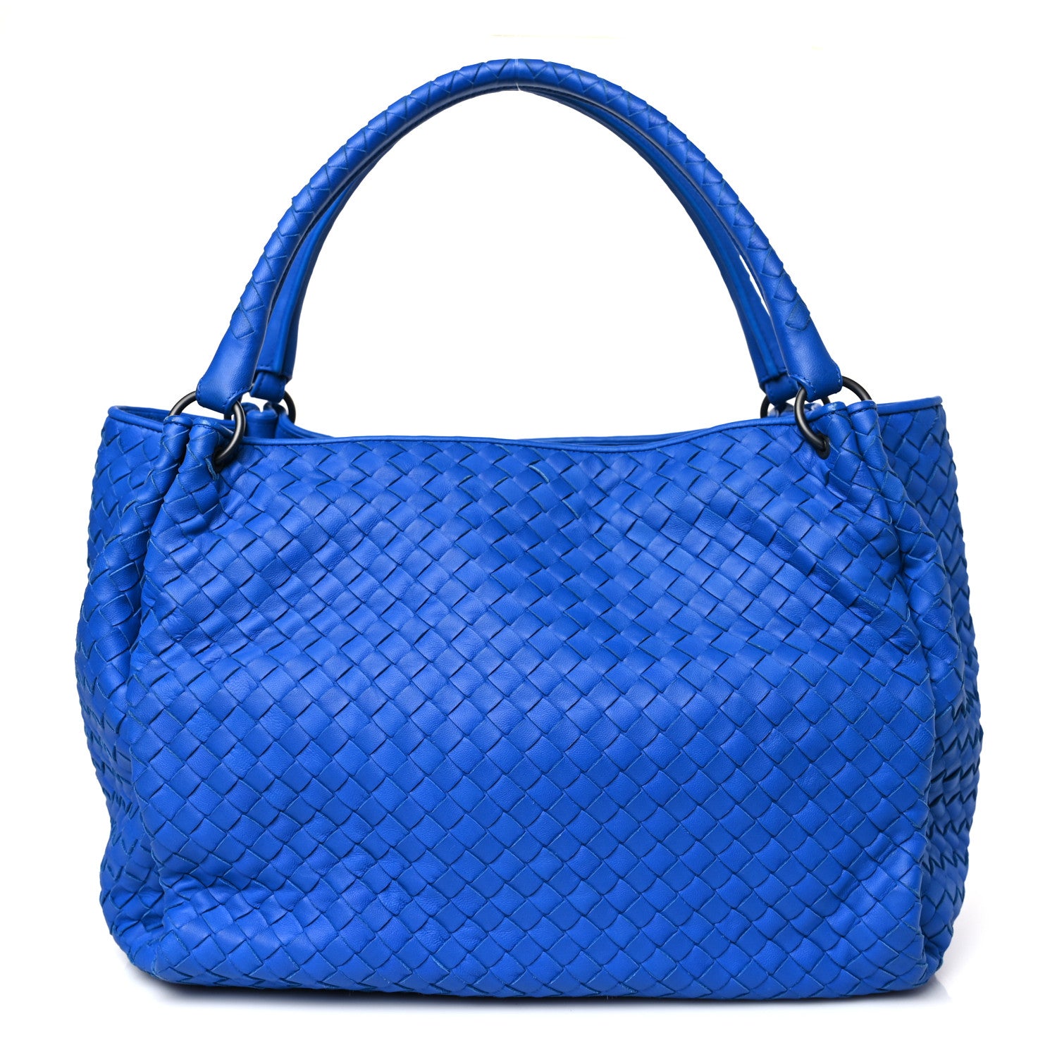 Bottega Veneta Nappa Intrecciato Parachute Bag Signal Blue 1 of 9