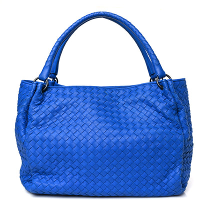 Bottega Veneta Nappa Intrecciato Parachute Bag Signal Blue 1 of 9