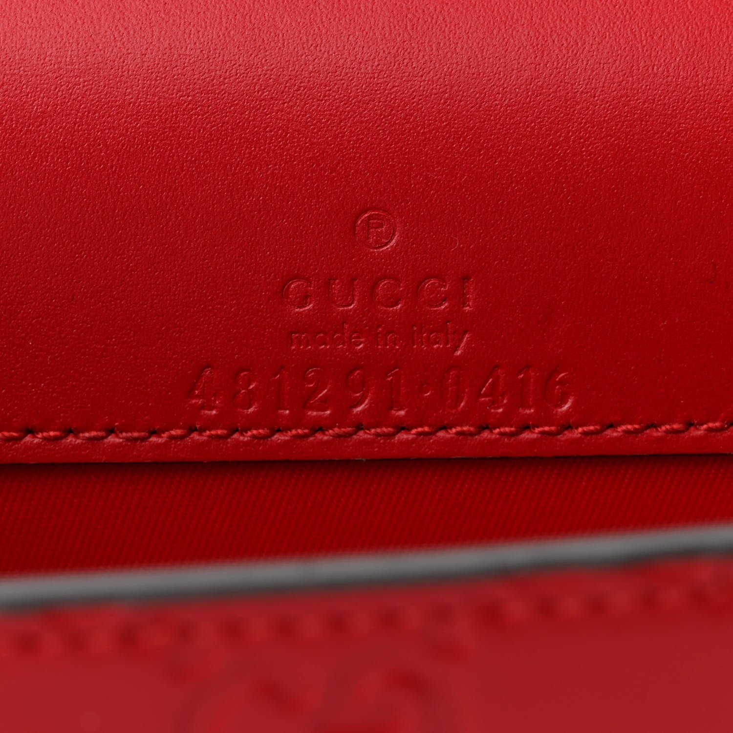Gucci Guccissima Mini Cherry Chain Bag Hibiscus Red 6 of 8