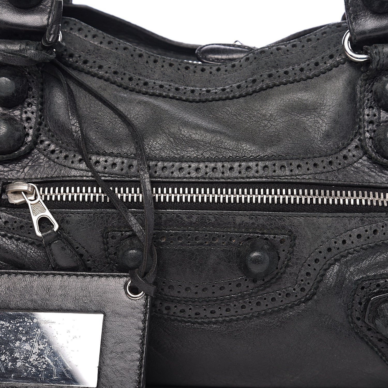 Balenciaga Agneau Giant Brogues Hardware City Anthracite 8 of 11