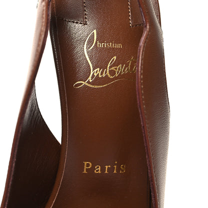 Christian Louboutin Calfskin Hot Chick Slingback 100 Pumps 38 Nude 6 6 of 8