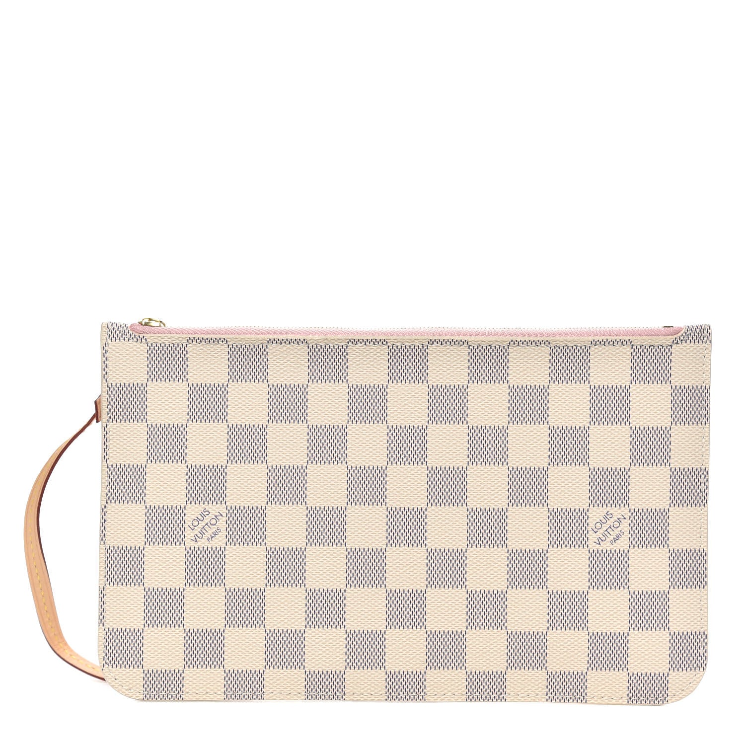 Louis Vuitton Damier Azur Neverfull MM GM Pochette Rose Ballerine 1 of 7