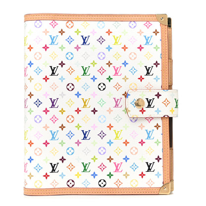 Louis Vuitton Monogram Multicolor Large Ring Agenda Cover White 1 of 8