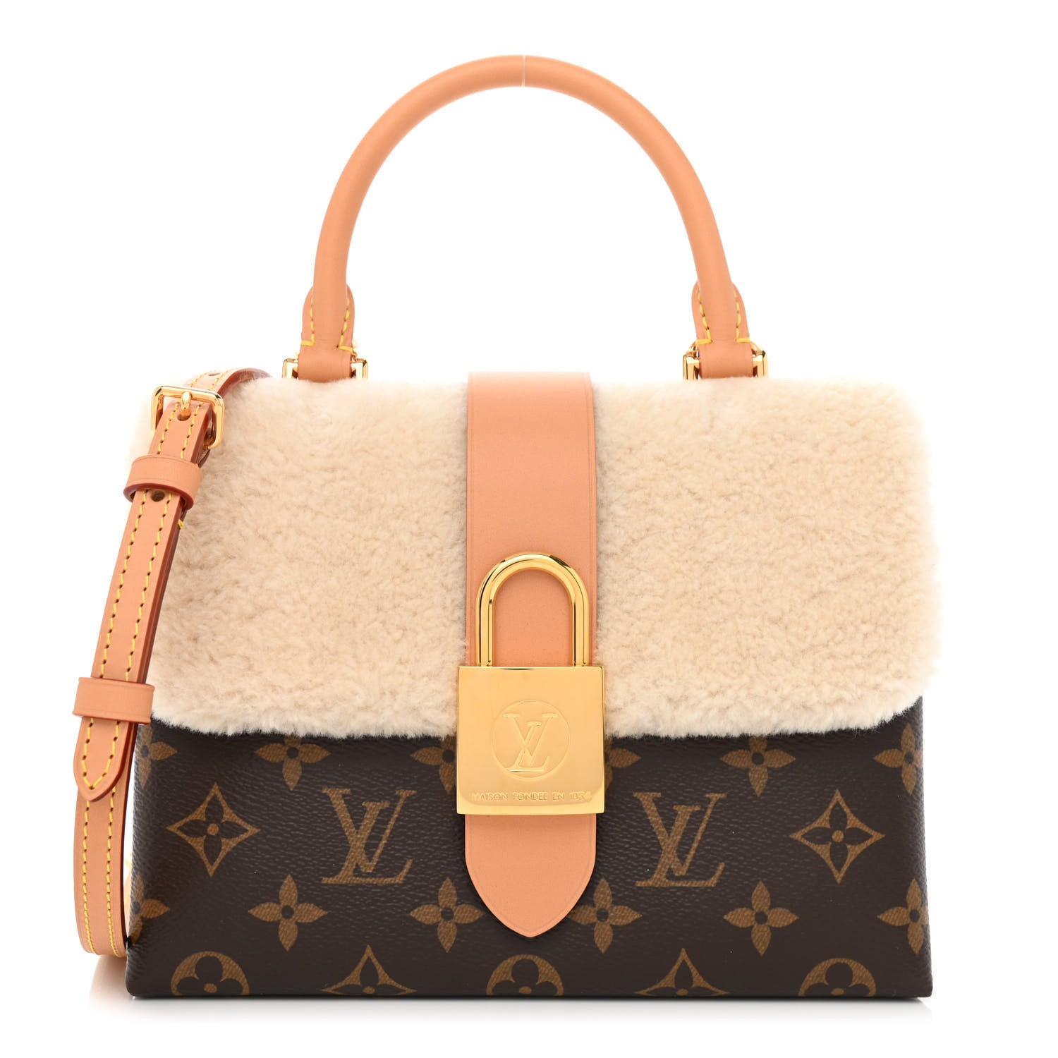 Louis Vuitton Monogram Shearling Cozygram Locky BB 1 of 7