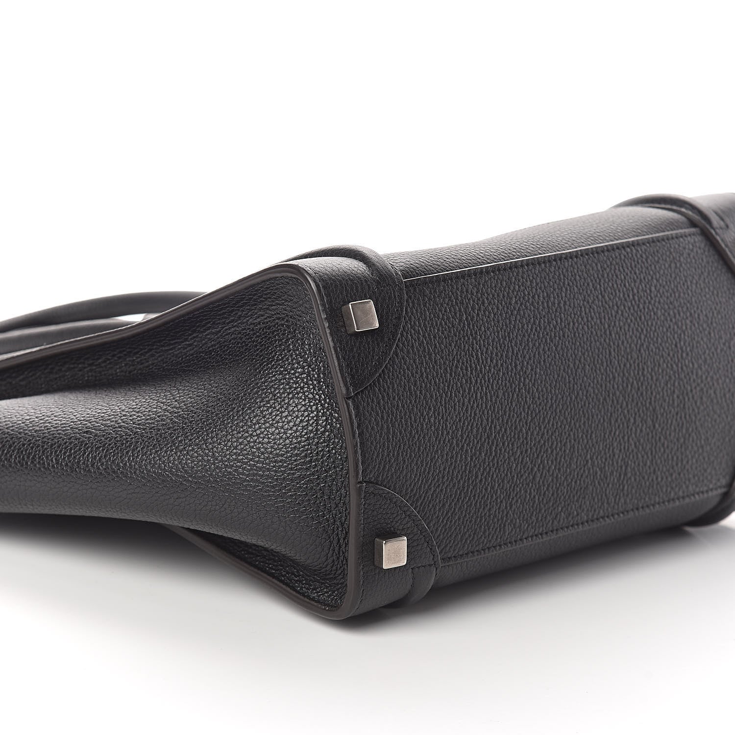 Celine Drummed Calfskin Micro Luggage Black 8 of 9