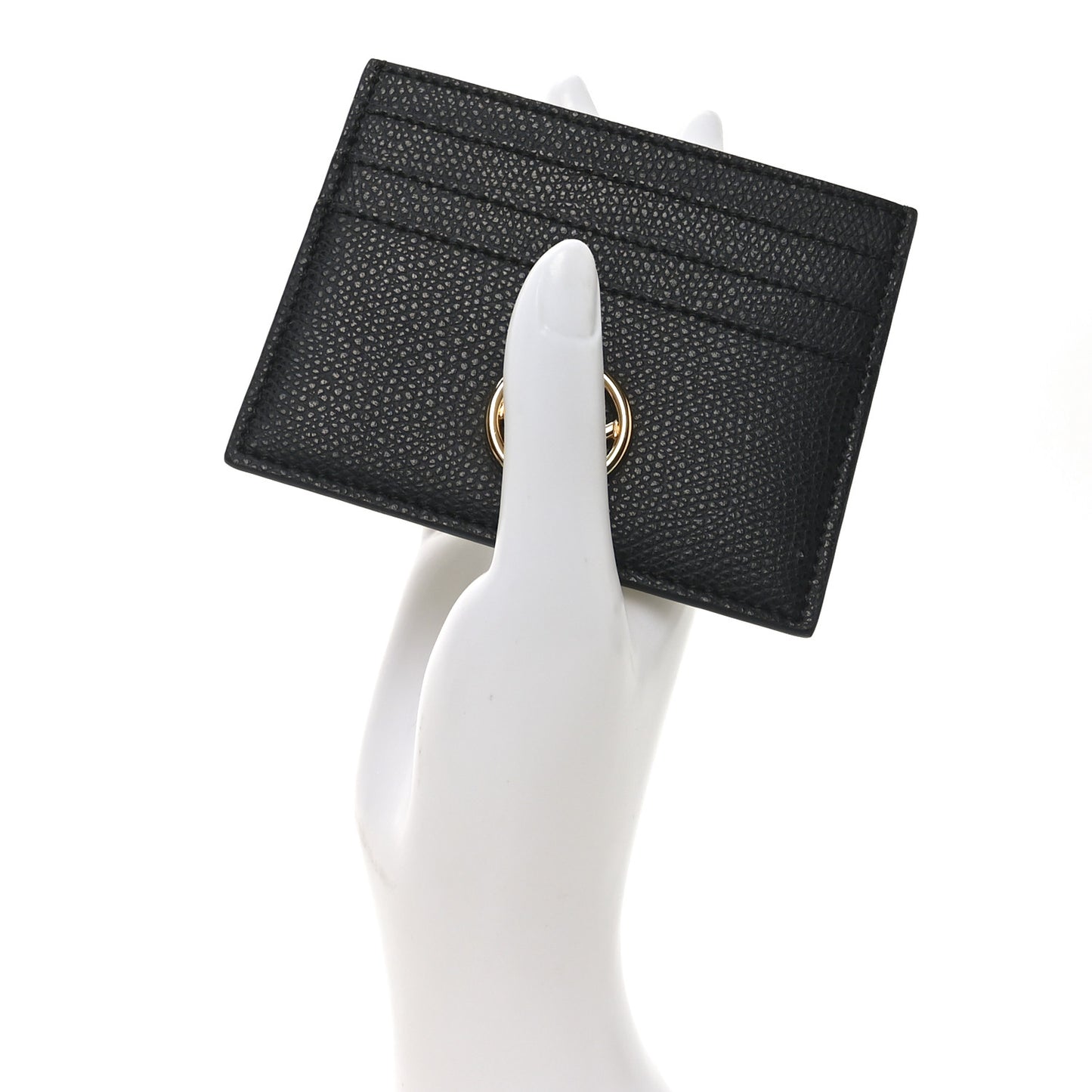 Vitello Cruise FF Diamonds Card Holder Black
