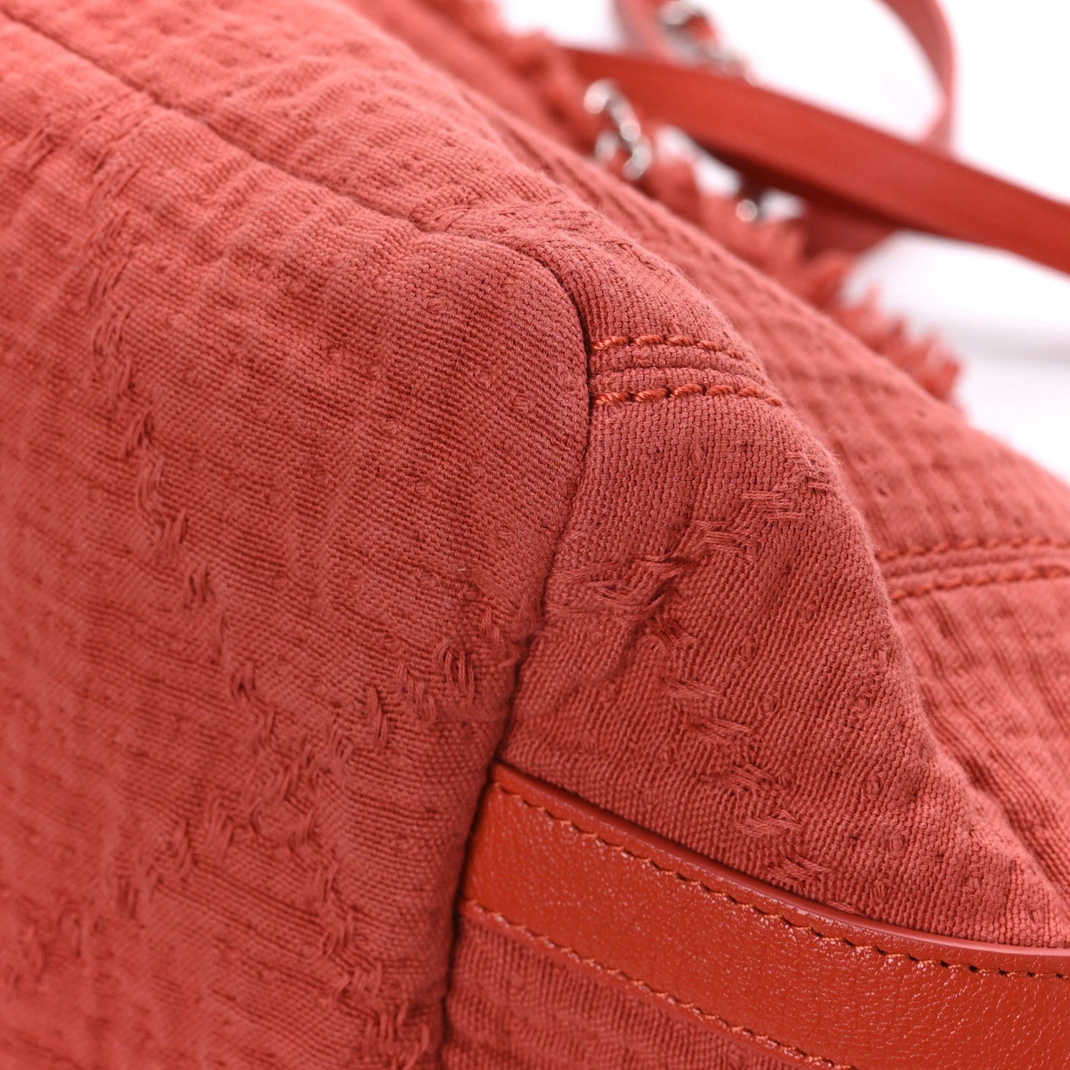 Chanel Canvas Small Double Face Shopping Tote Red 9 of 11