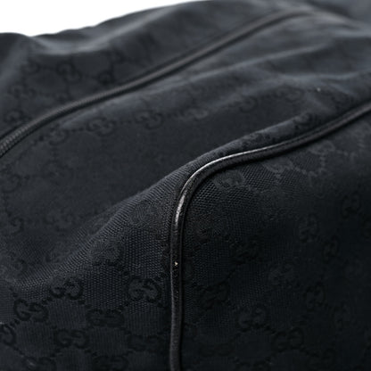 Gucci GG Monogram Web Large Collapsible Carry On Duffle Bag Black 18 of 23