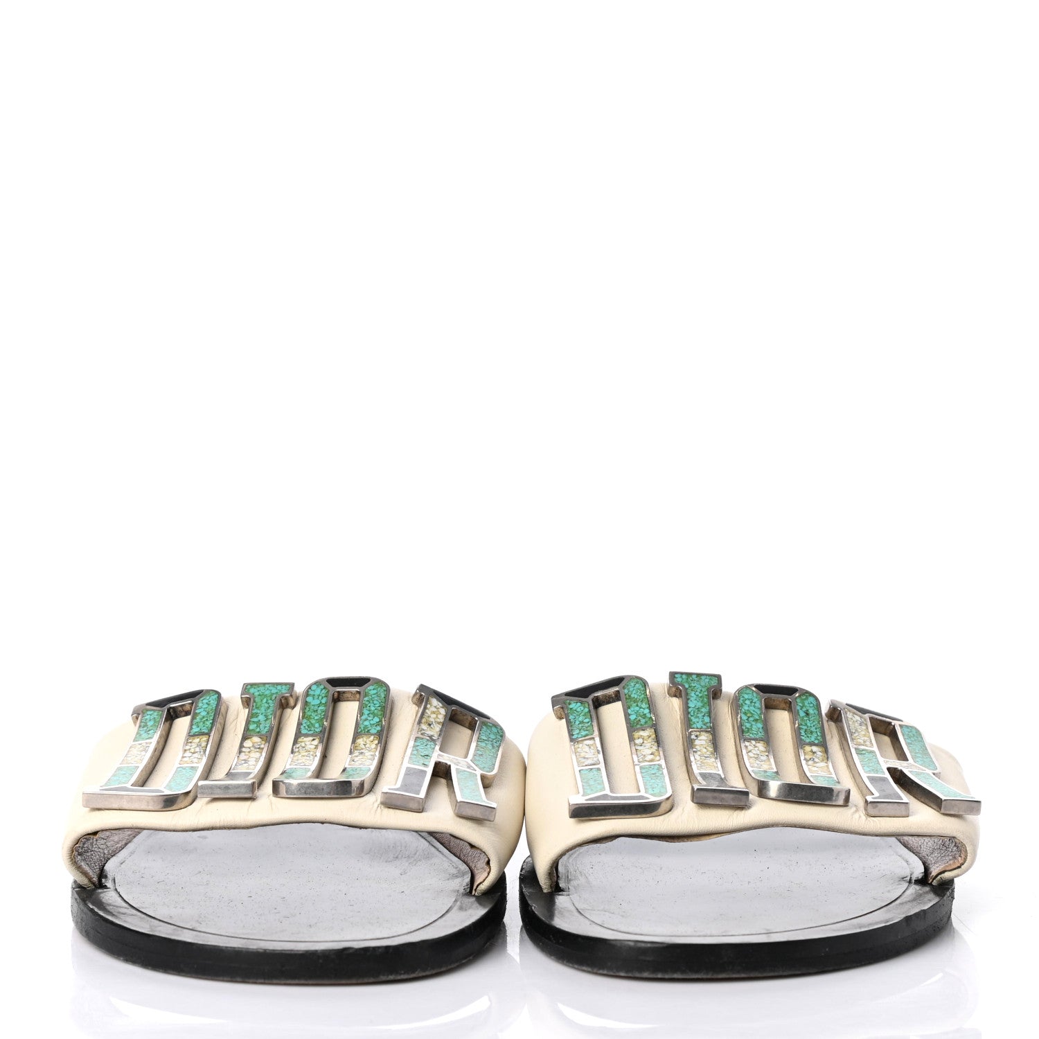 Christian Dior Calfskin Dio(r)evolution 10mm Slide Sandals 37 Off White 2 of 9