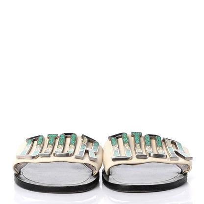 Christian Dior Calfskin Dio(r)evolution 10mm Slide Sandals 37 Off White 2 of 9
