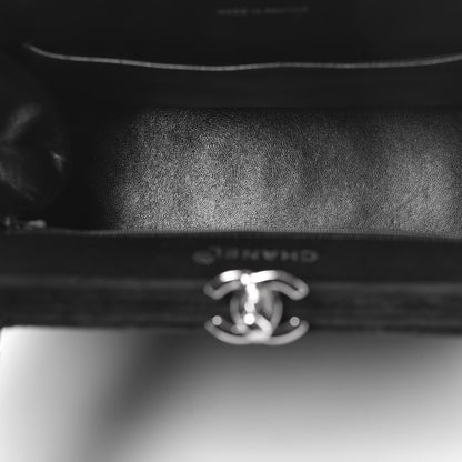 Chanel Velvet Quilted Shoulder Bag Black 5 of 17