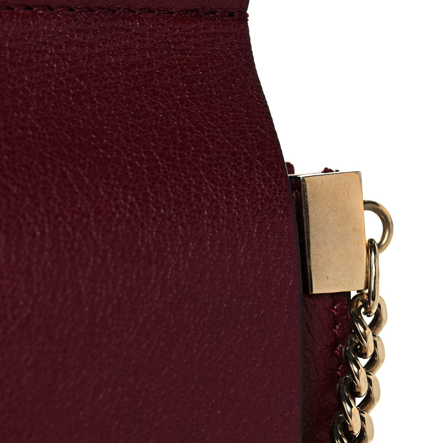 Calfskin Medium Faye Shoulder Bag Sienna Red