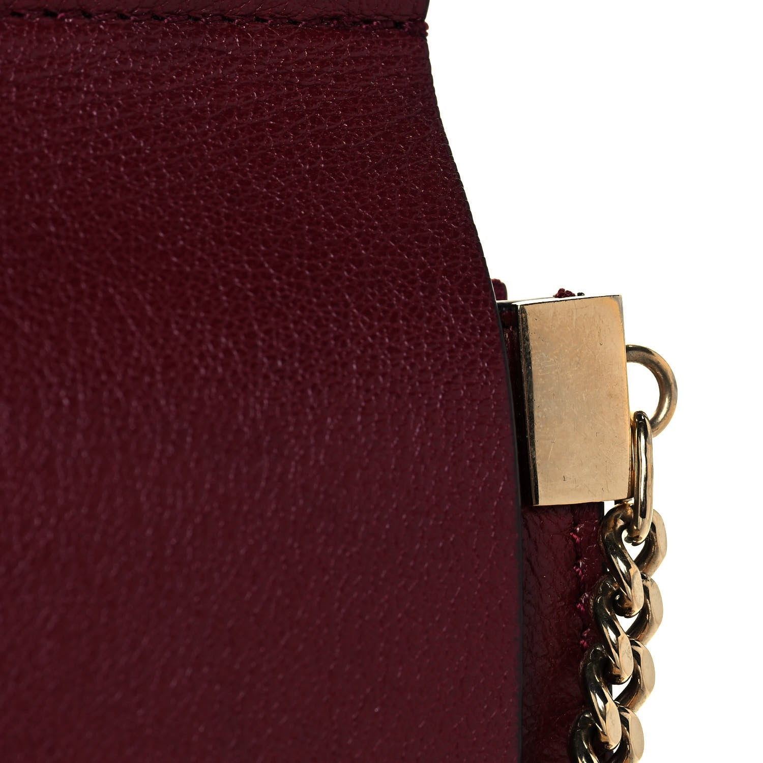 Chloe Calfskin Medium Faye Shoulder Bag Sienna Red 17 of 17